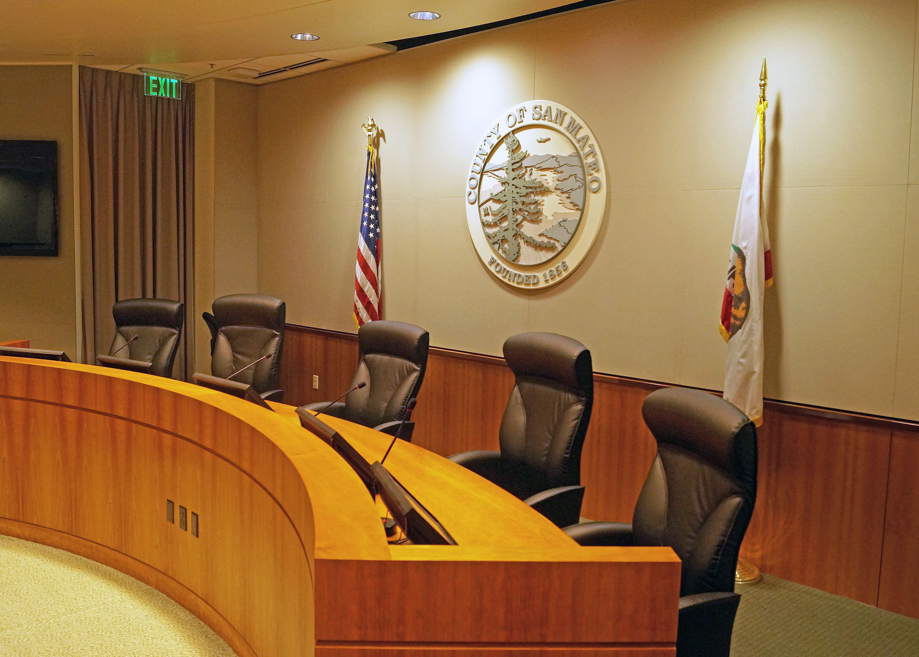 San Mateo Board of Supervisors chambers