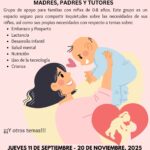 A poster explaining the details of our Creando Conexiones Group, written in Spanish language.