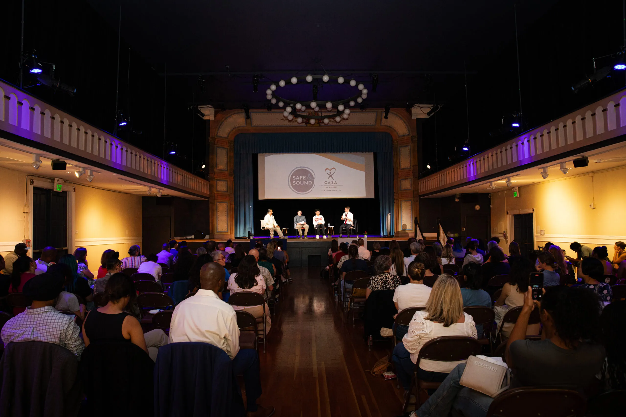 Photo of Bayview Opera House with full audience facing the stage.