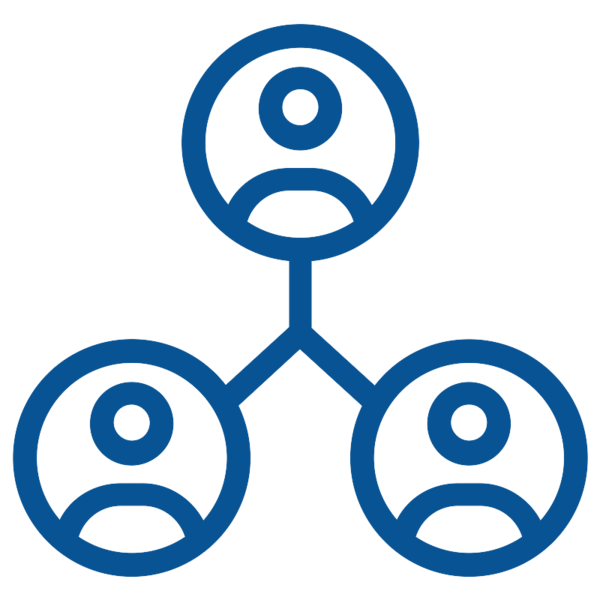 Icon denoting connected people