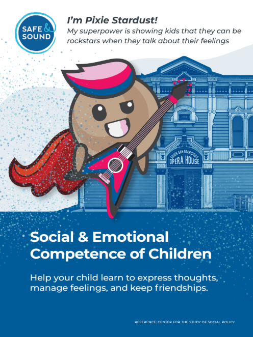 Poster showing the protective factor Pixie Stardust and explaining its meaning