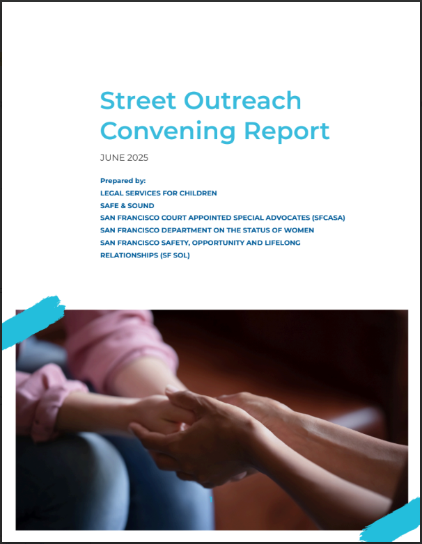 Cover image of the document: Street Outreach Convening Report, June 2025
