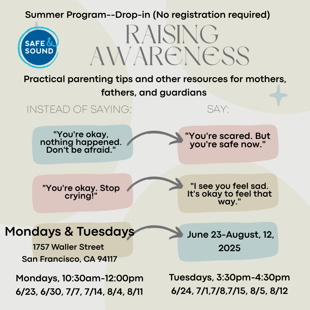 Poster with the details for Raising Awareness Group